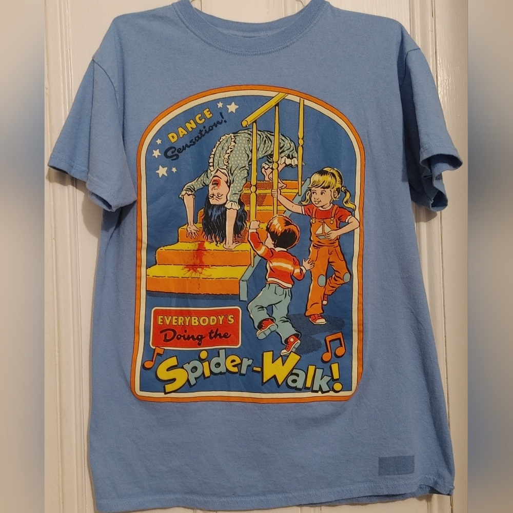 Authentic Steven Rhodes Gear shirt horror spider Exorcist Official tee Medium